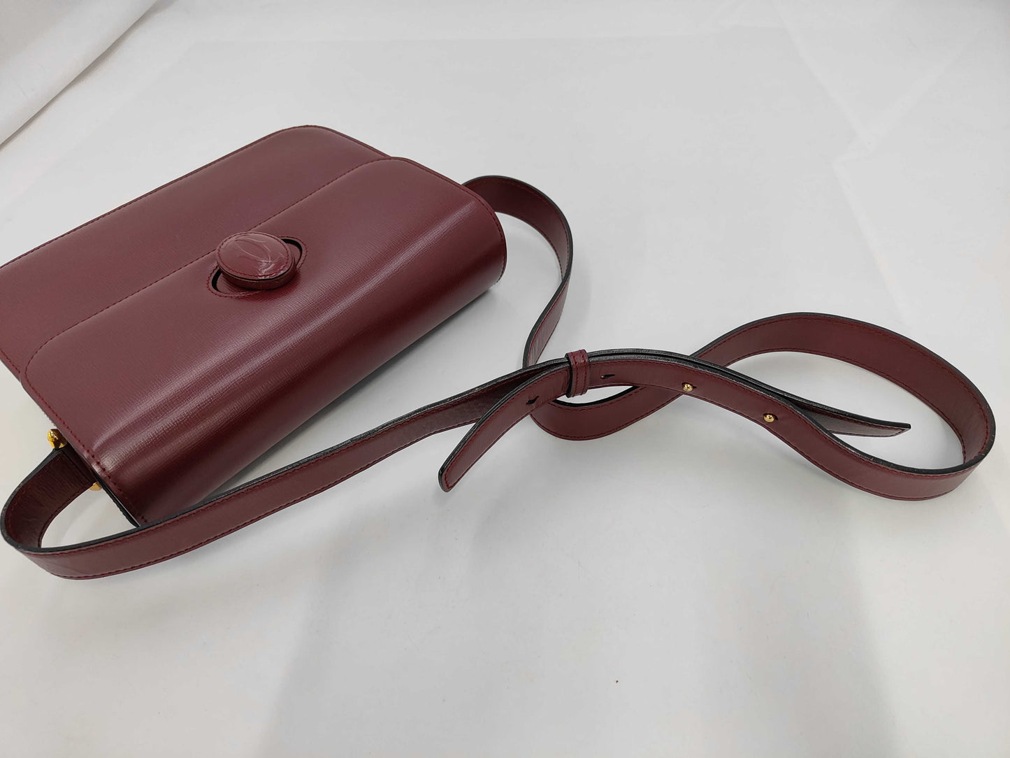 Cartier Must Line Turnlock Shoulder Bag, Bordeaux