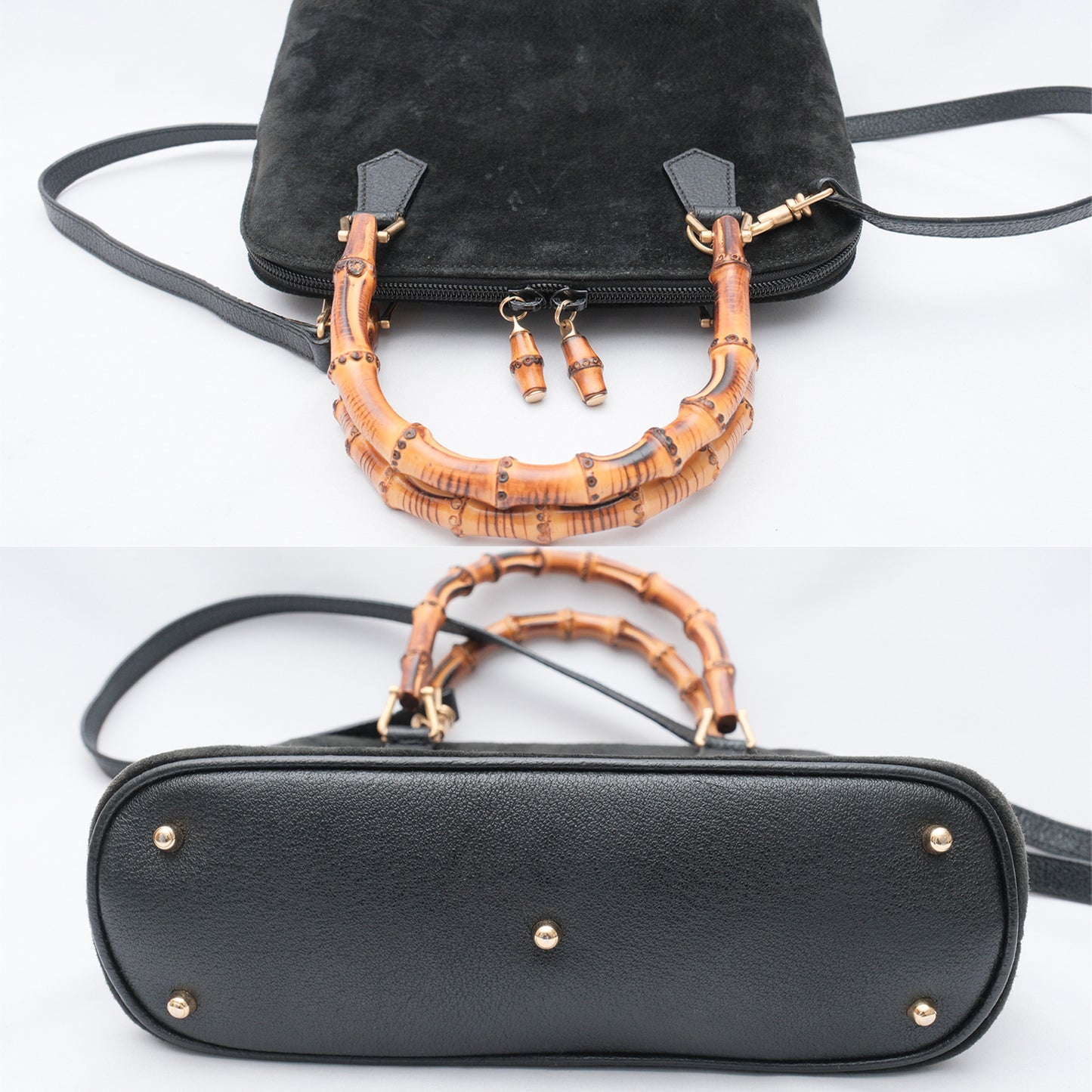 GUCCI Bamboo 2-Way Shoulder Bag/Handbag