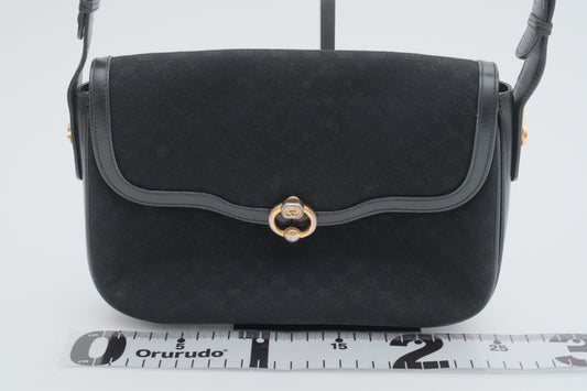 GUCCI Old Micro GG Shoulder Bag 2-way Vintage Handbag