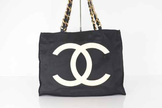 CHANEL Decacoco Nylon Chain Tote, No. 4 Tote Bag