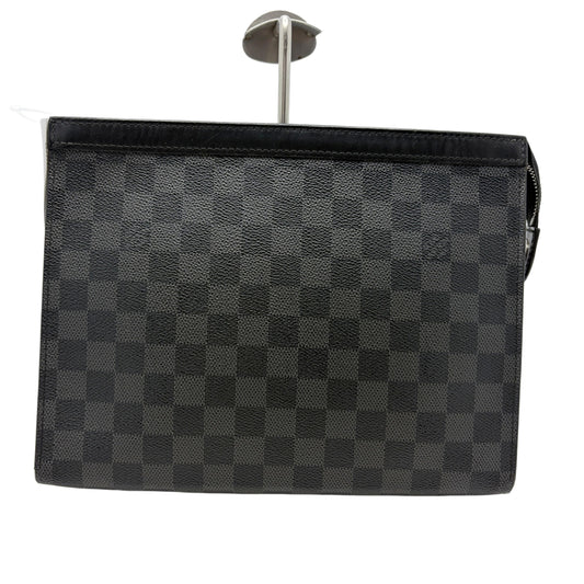 LOUIS VUITTON Damier Graphite Pochette Voyage Lunch Bag Clutch Bag