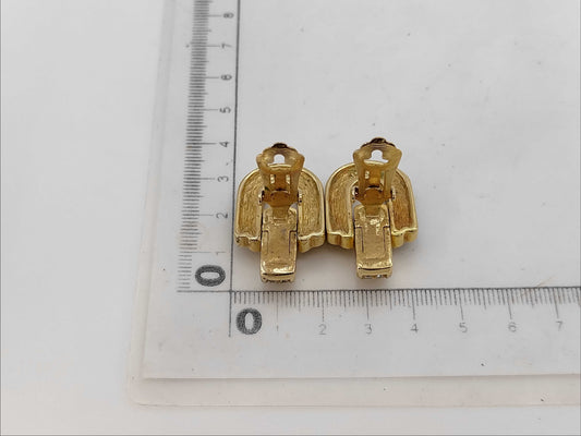 Dior Black x Gold Earrings