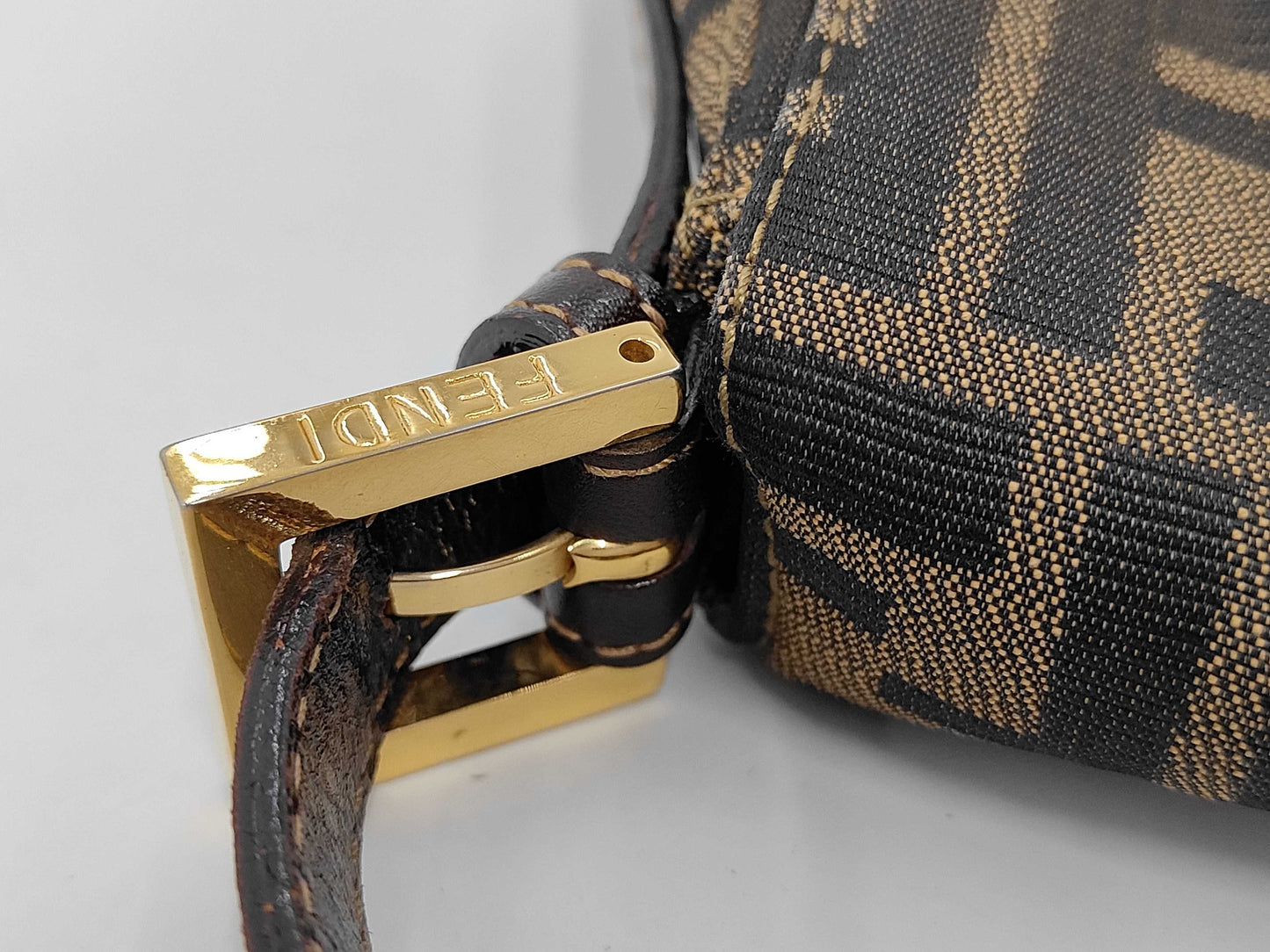 FENDI Mamma Bucket Zucca Pattern Handbag