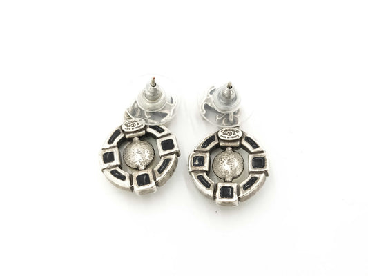 CHANEL CHANEL Earrings Color Stone Pearl Coco Mark Swing 09A Earrings