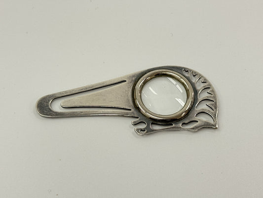 HERMES HERMES Hermes Magnifying Glass Bookmark Cheval Silver Hardware Other Accessories Other Accessories