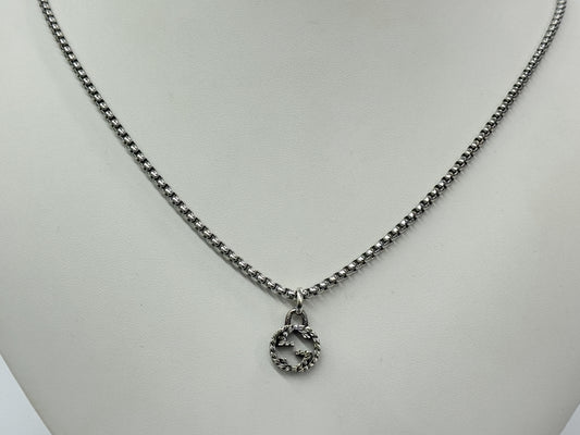 GUCCI Interlocking Necklace 925 with 48cm Chain