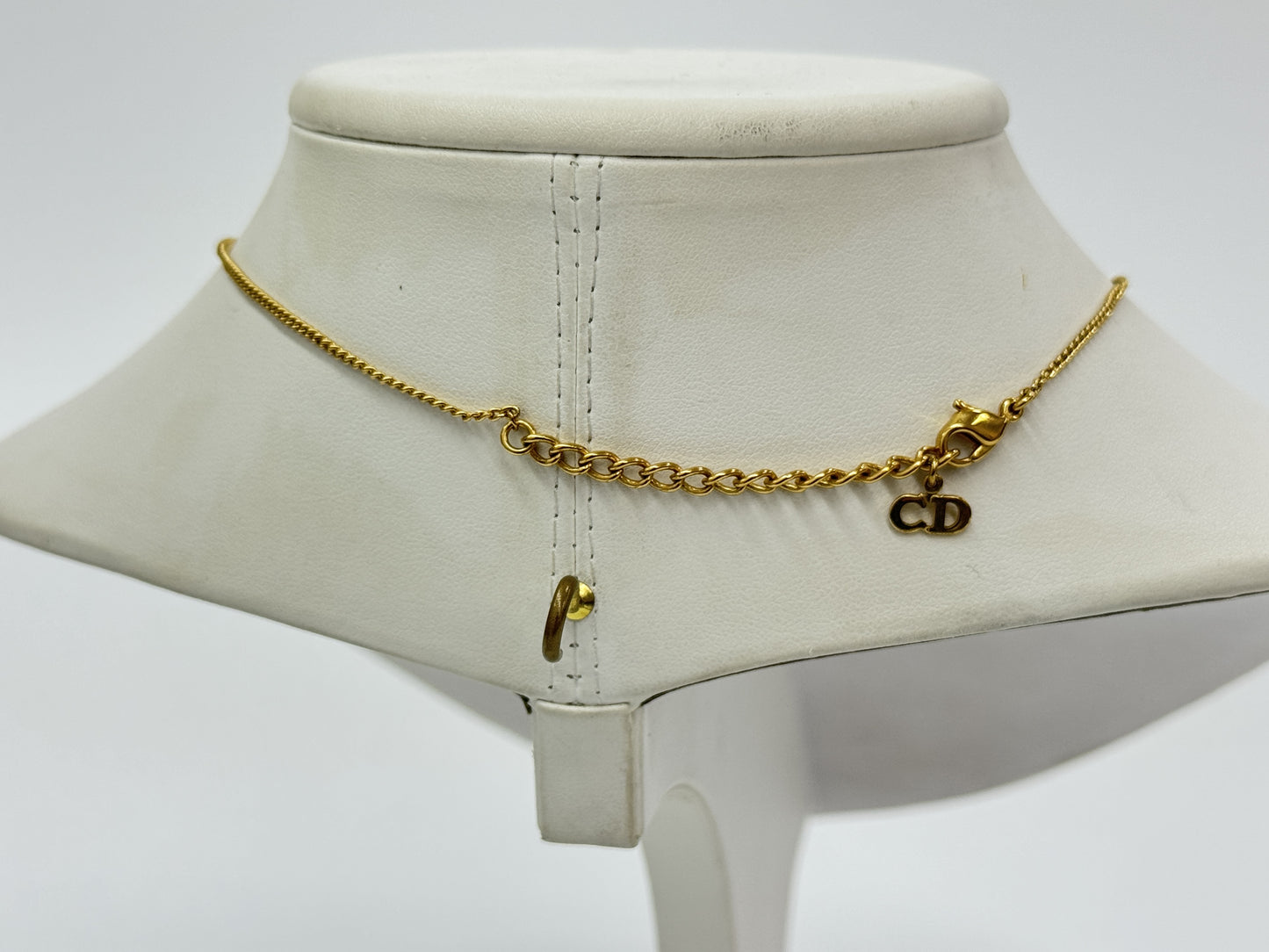 Dior CD Gold Pearl Necklace