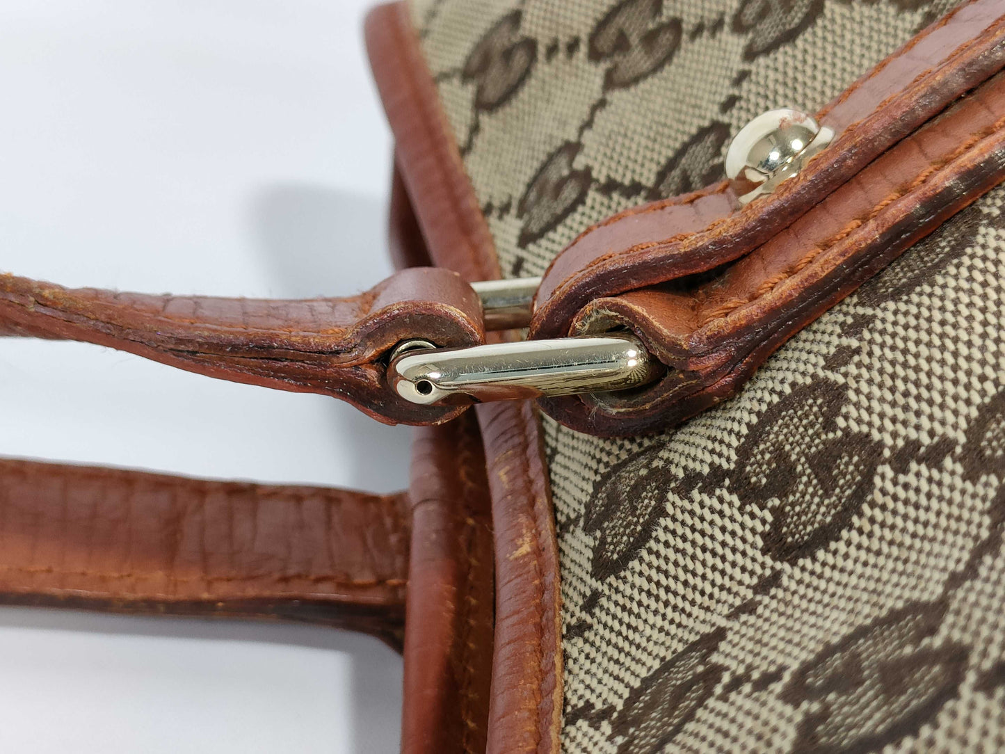 GUCCI GG Canvas Gucci Handbag Tote Bag