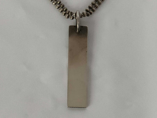 GUCCI Silver Plated Double Ball Chain Necklace Necklace