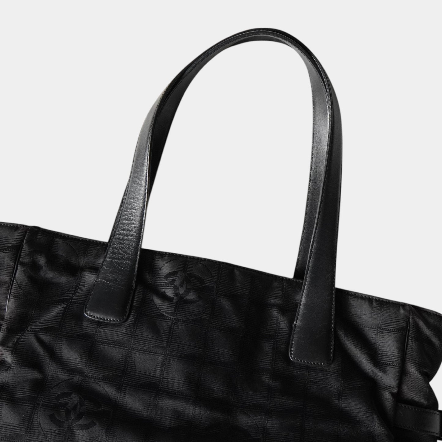 CHANEL New Travel Line GM Black 7-digit No. 6 Tote Bag