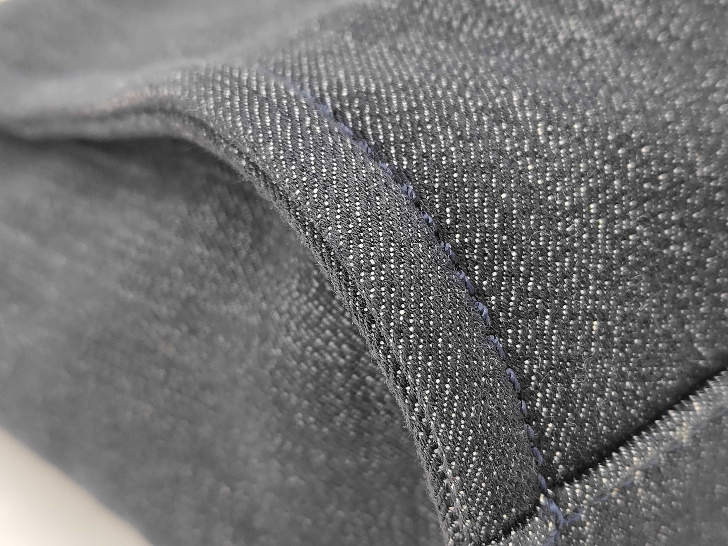 CHANEL Denim x Leather Deauville MM Medium Navy Seal Tote Bag 18304435