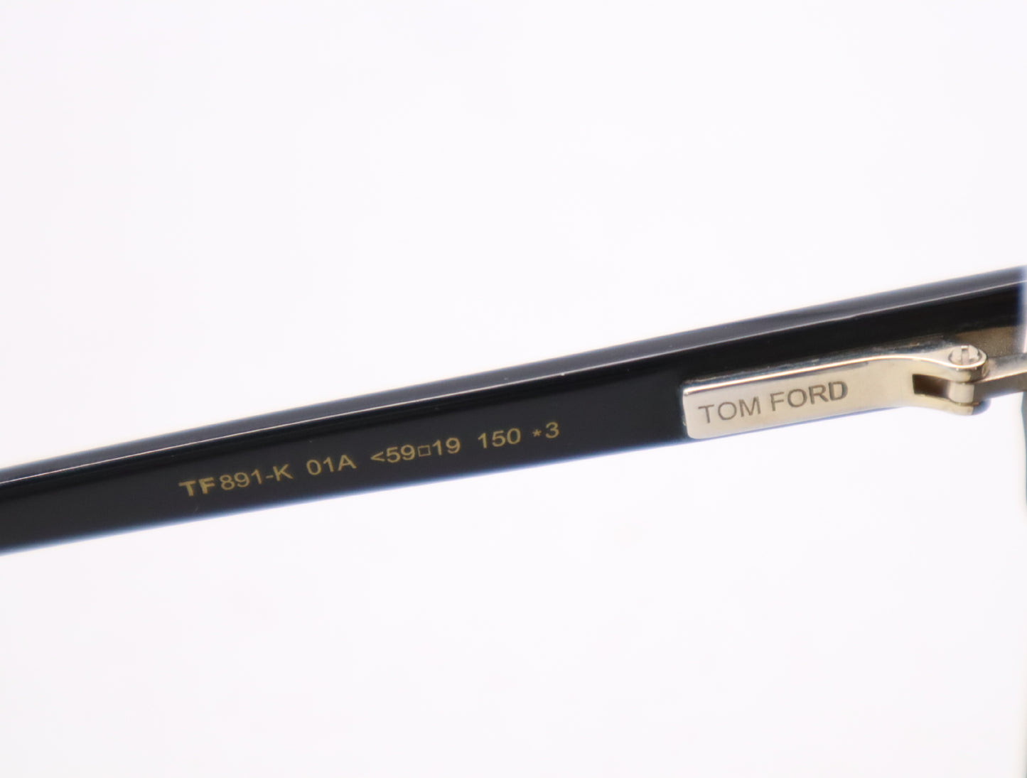 Tom Ford TF891-K Plastic Sunglasses Black Gold Sunglasses