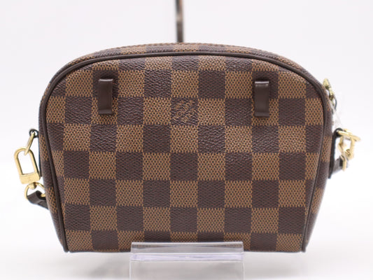 LOUIS VUITTON N51296 Damier Pochette Ipanema Shoulder Bag with Shoulder Strap