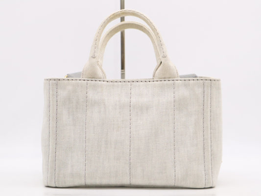 PRADA 1BG439 Denim Canapa 2-way Handbag Shoulder Bag Handbag