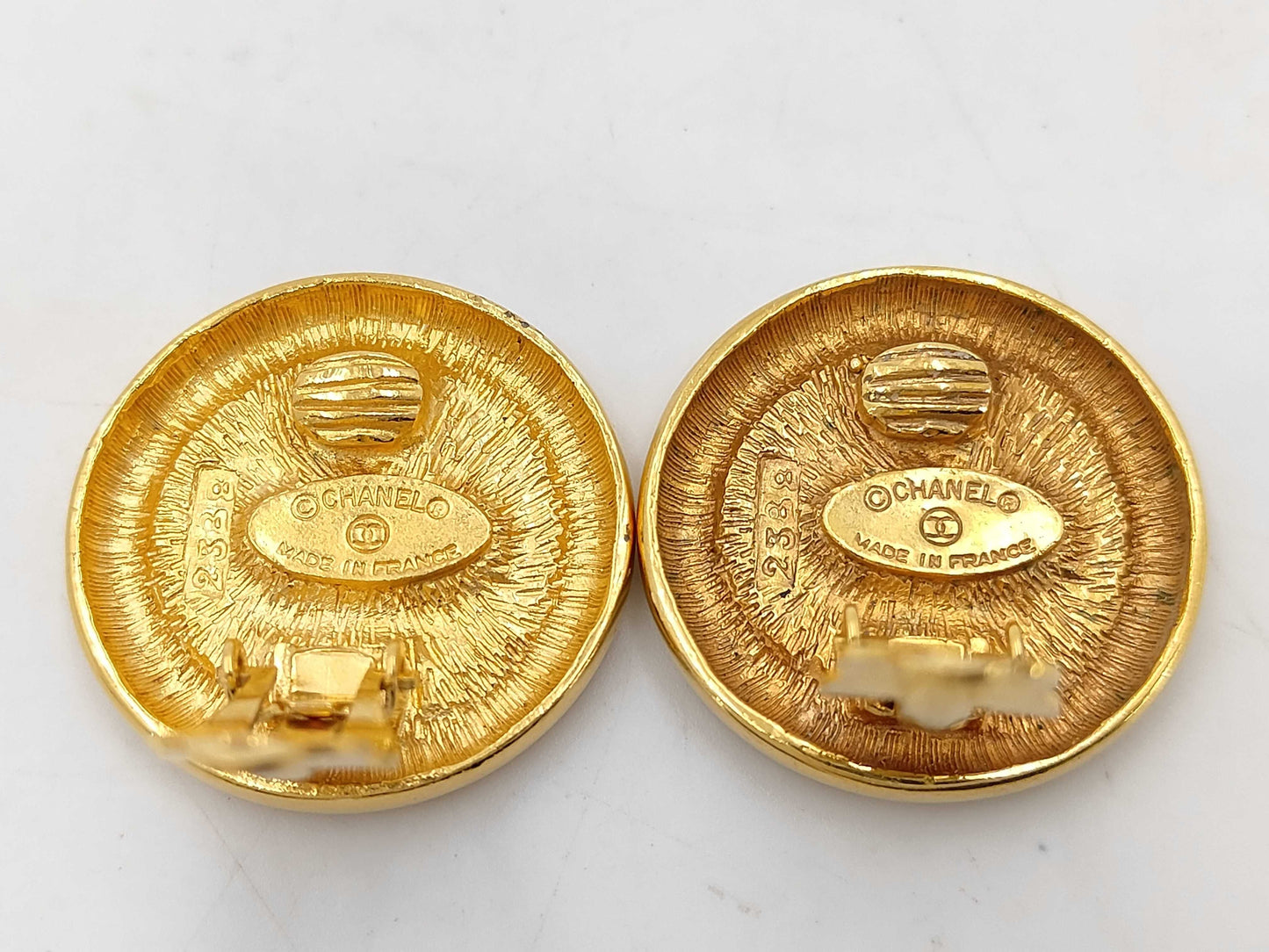 CHANEL Coco Mark Gold Earrings