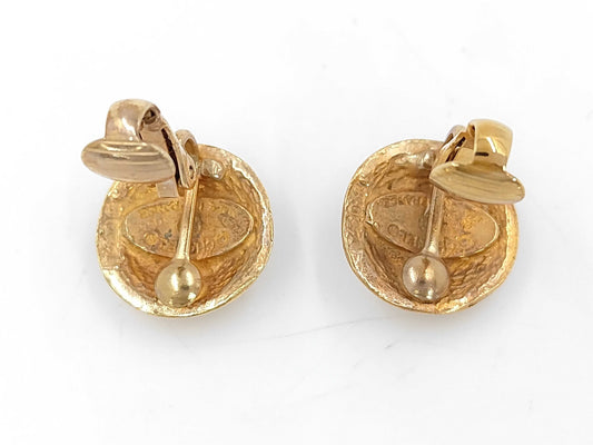 CHANEL Coco Mark Mini Gold Earrings