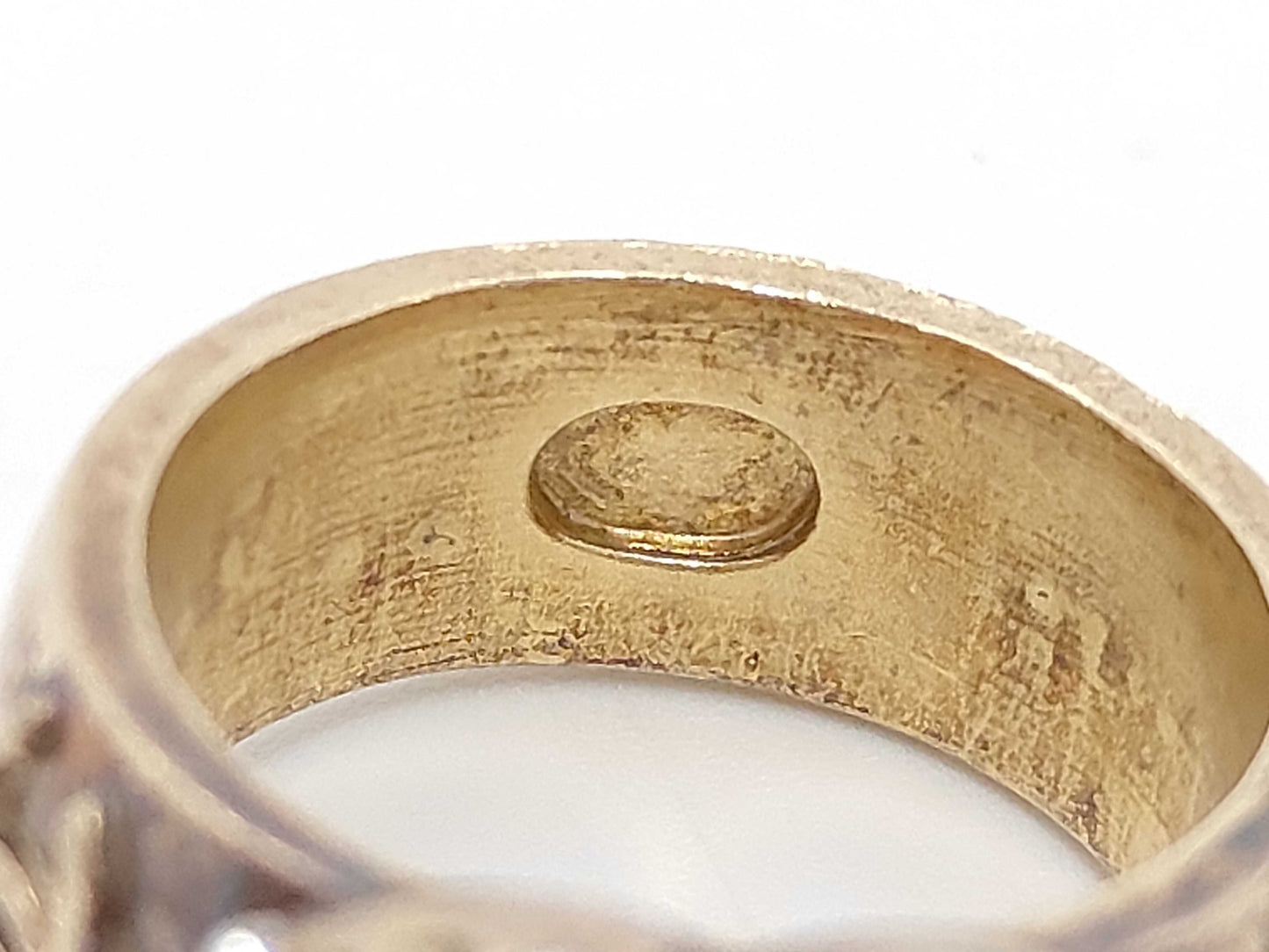 CHANEL Coco Mark Rhinestone Ring