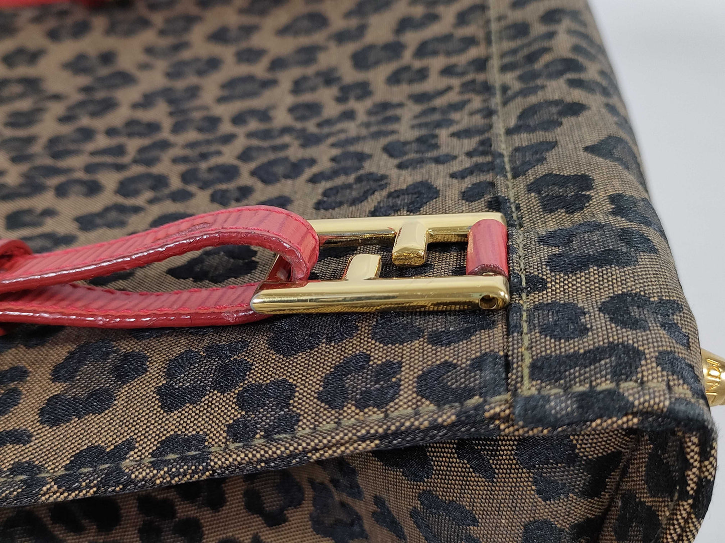 FENDI Leopard Print Backpack