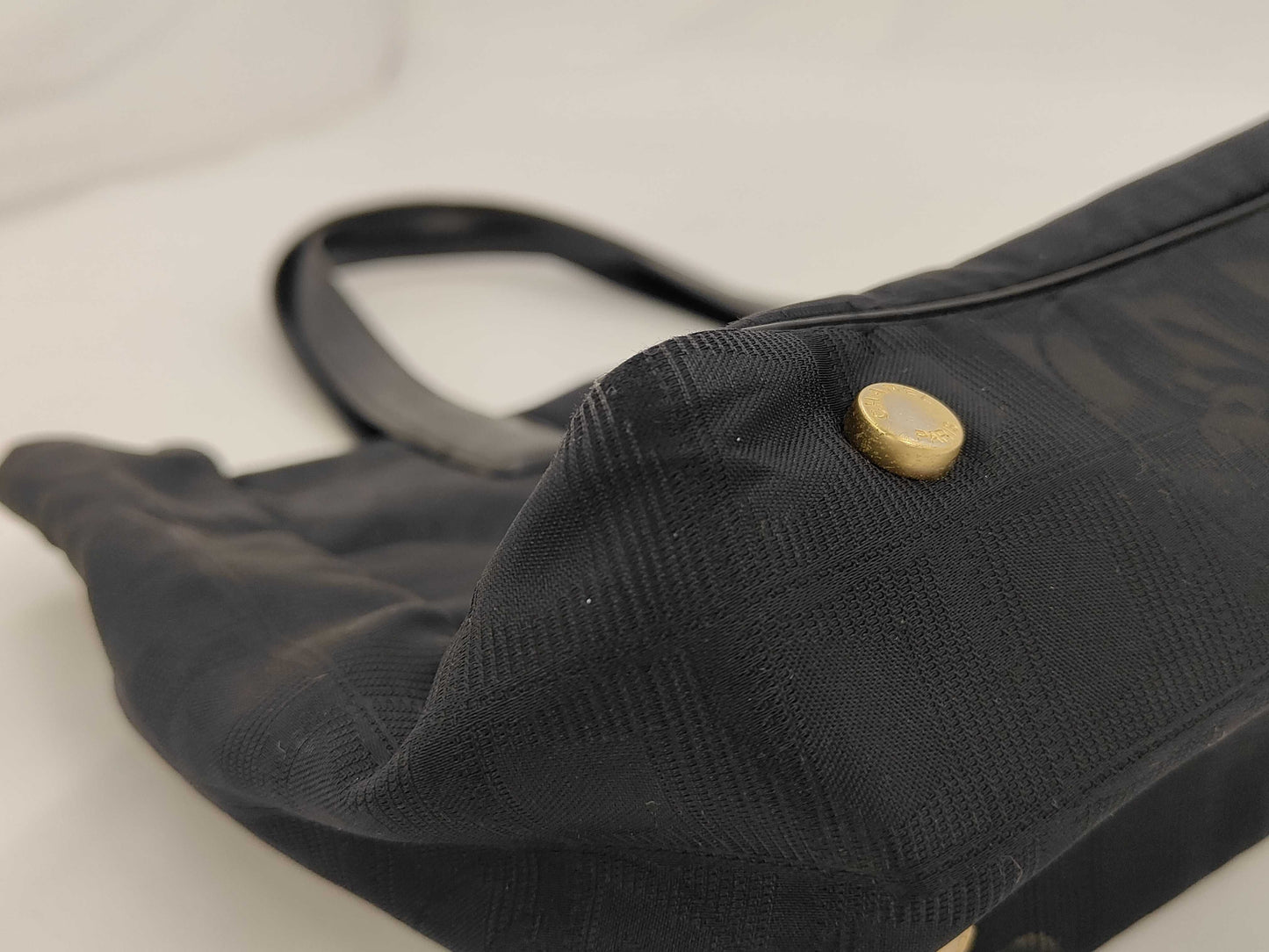 CHANEL New Travel PM Handbag Nylon Black Bag