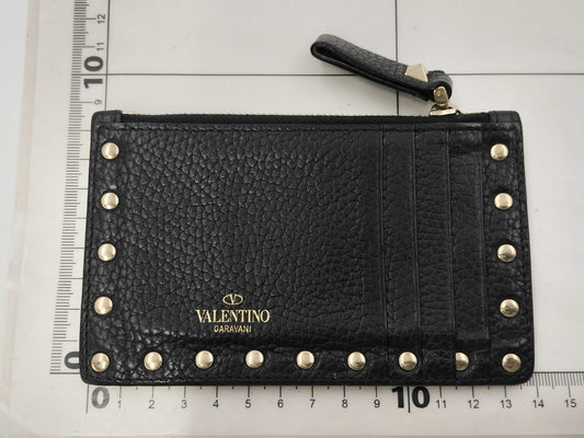 VALENTINO All Leather Coin Case
