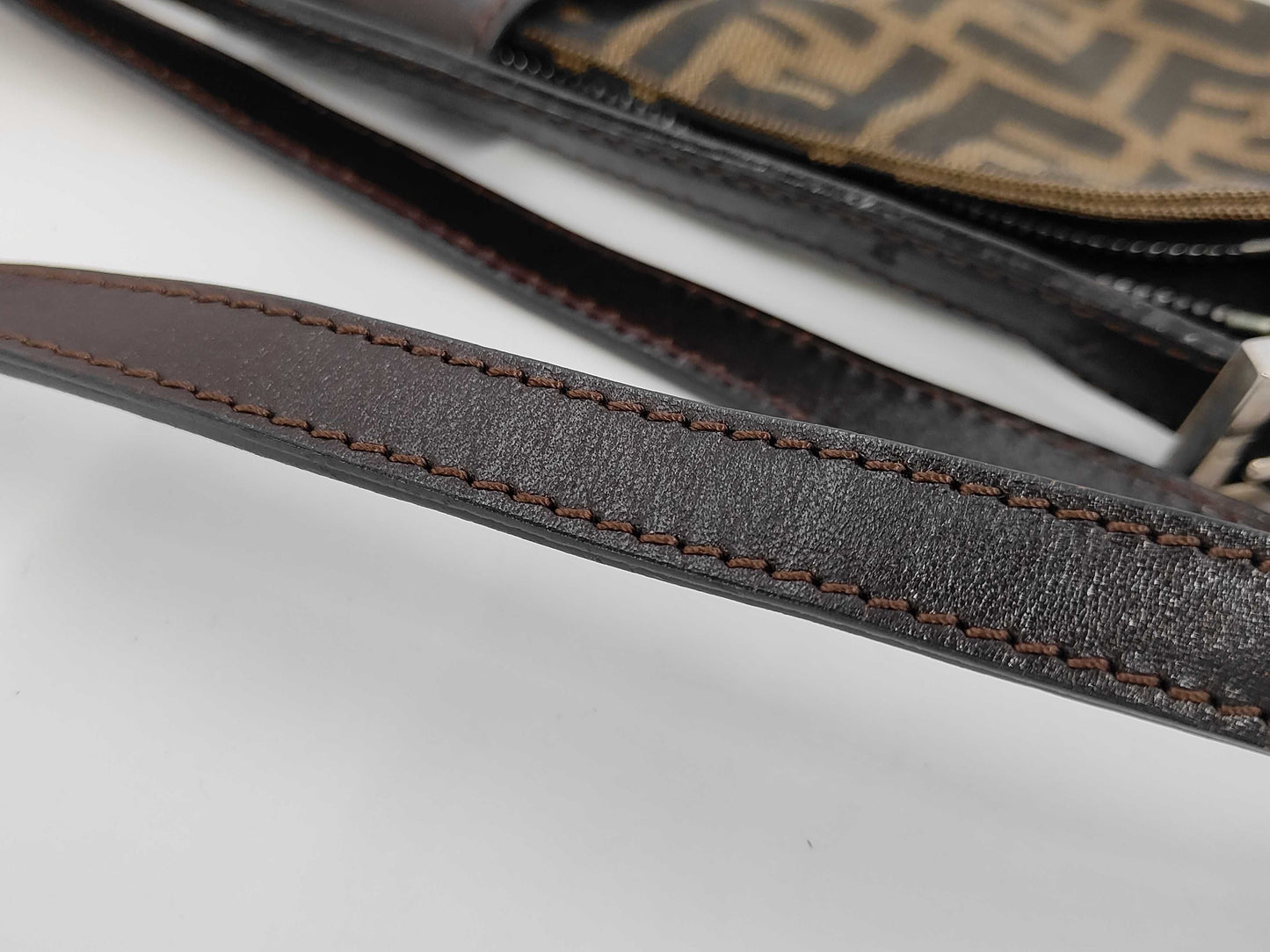 FENDI Zucca Mamma Bucket Shoulder Bag