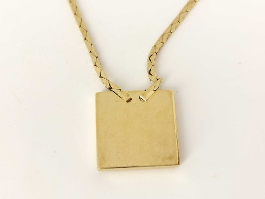 Dior Dior Dior Necklace Gold Logo Necklace