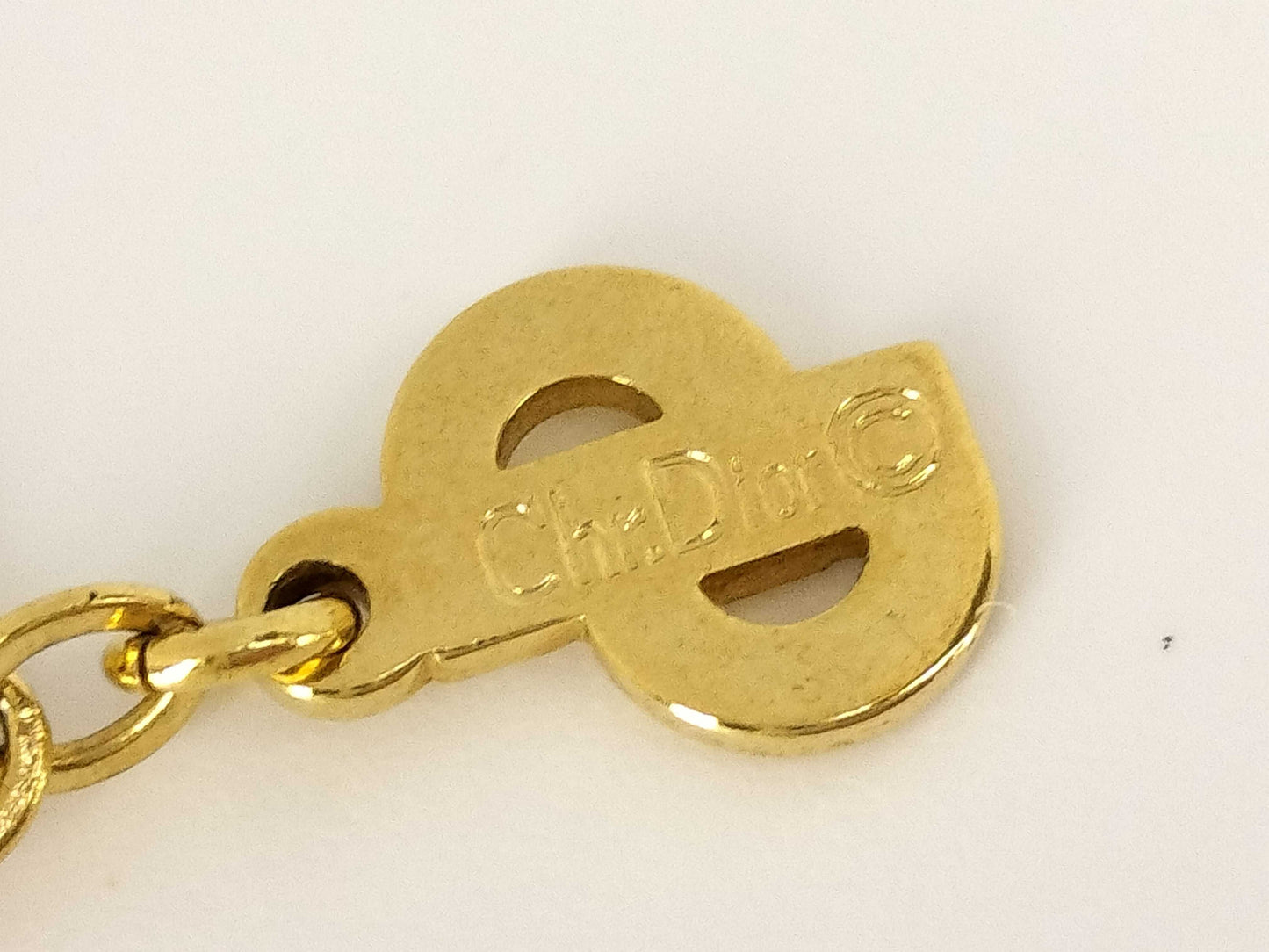 Dior Dior Dior Necklace Gold Logo Necklace