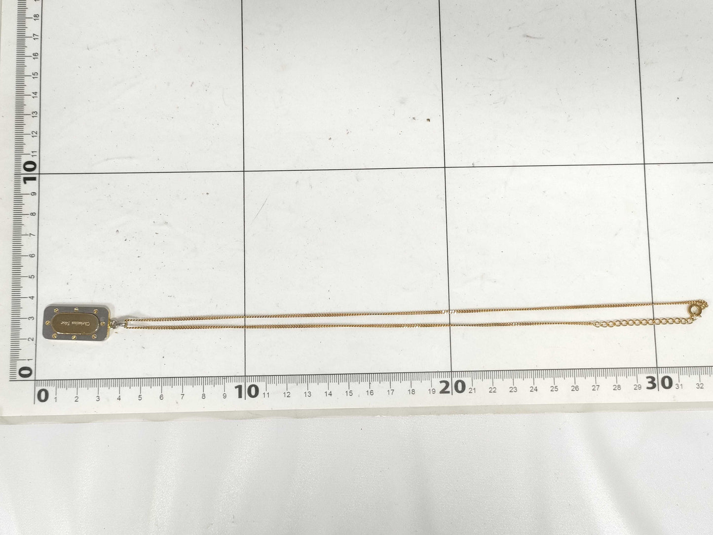 Dior Dior Dior Necklace Gold Logo Necklace