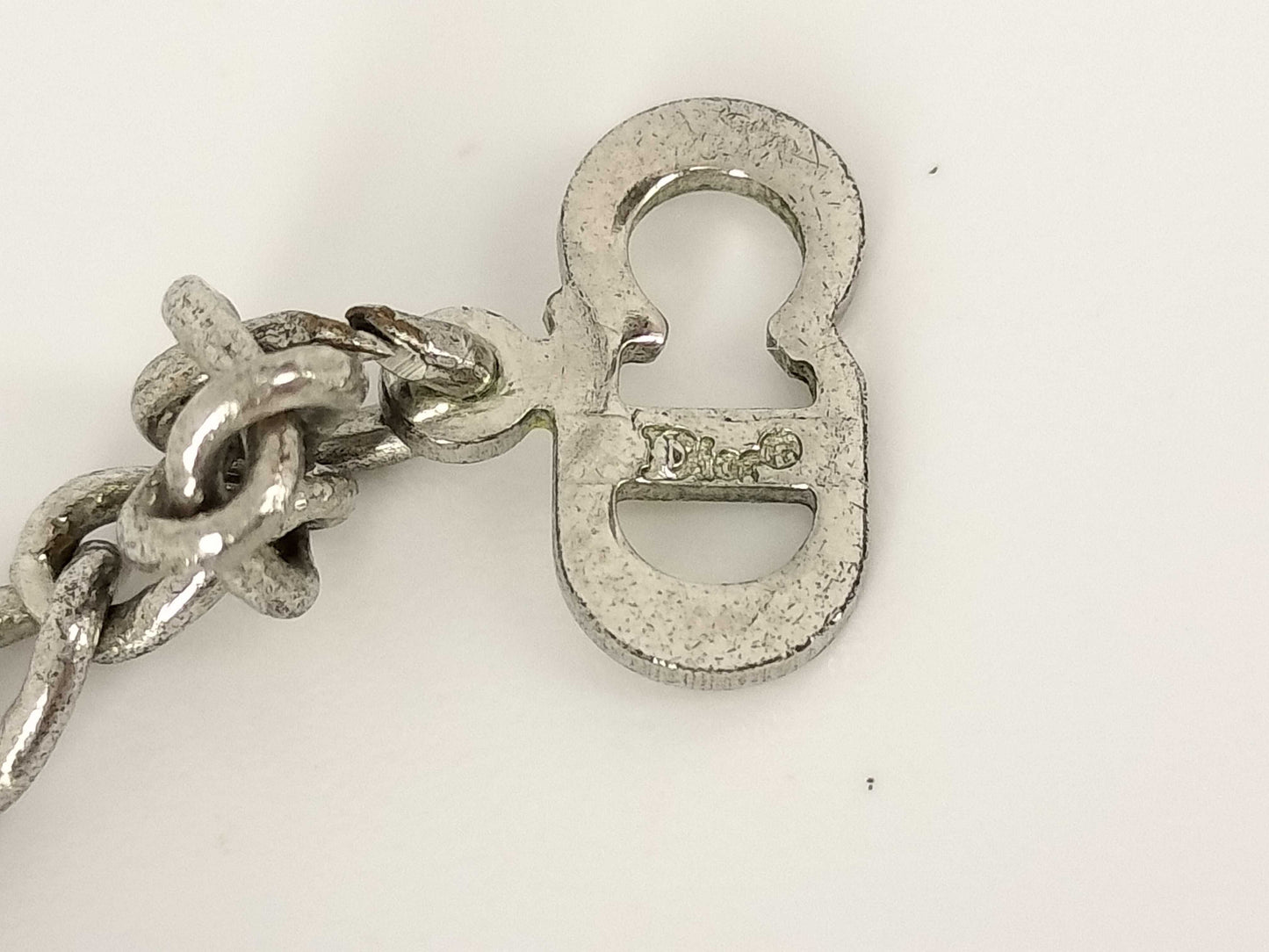 Dior Dior Silver Logo Necklace