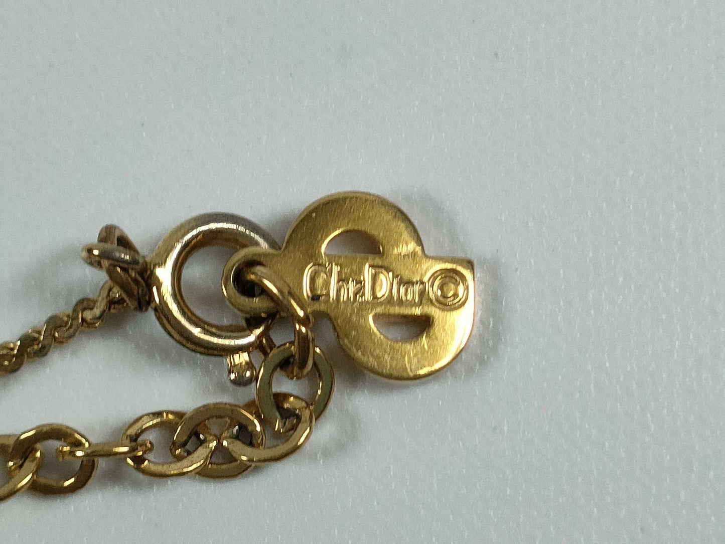 Dior Gold CD Logo Necklace
