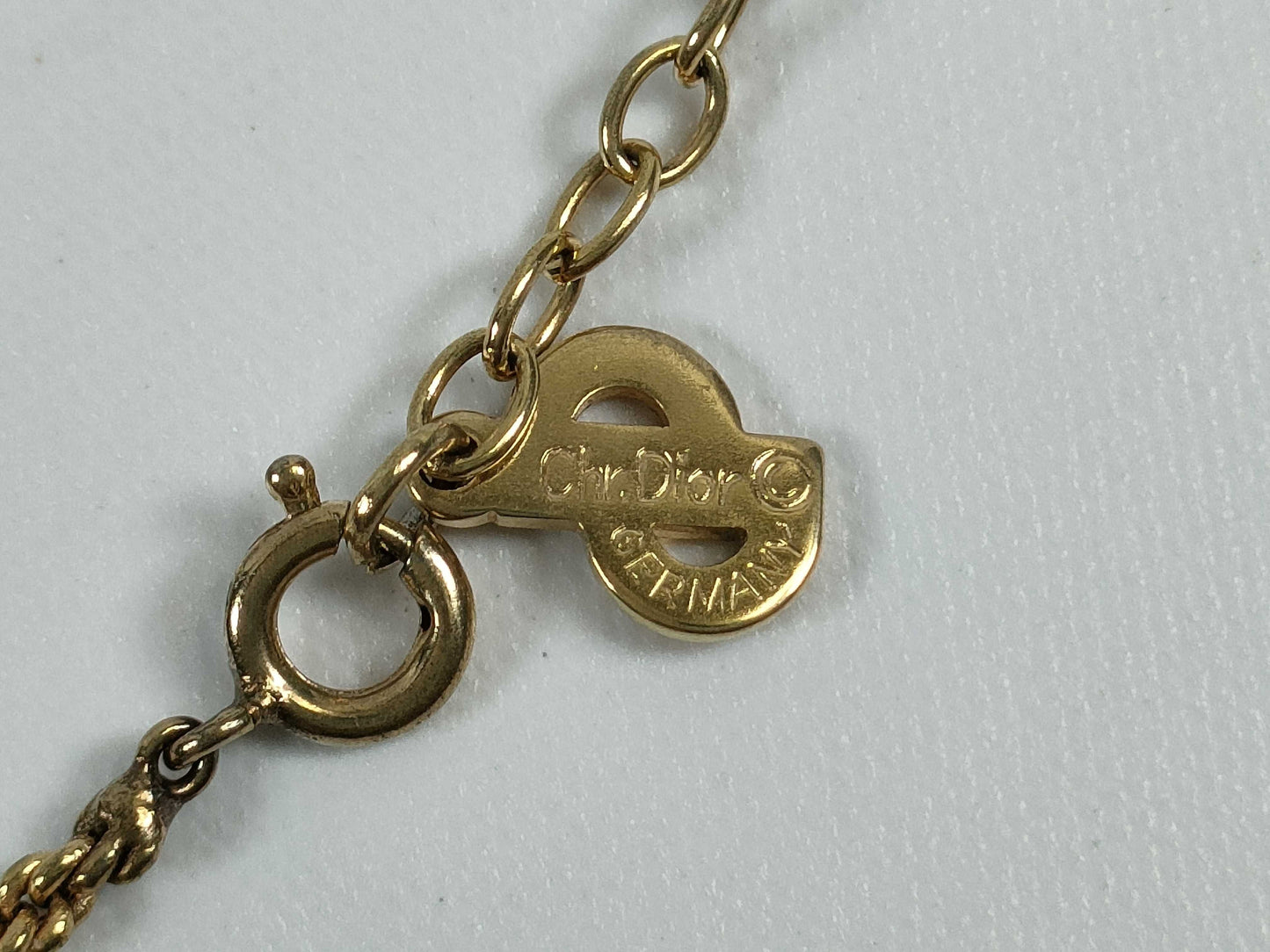 Dior Gold Stone Necklace