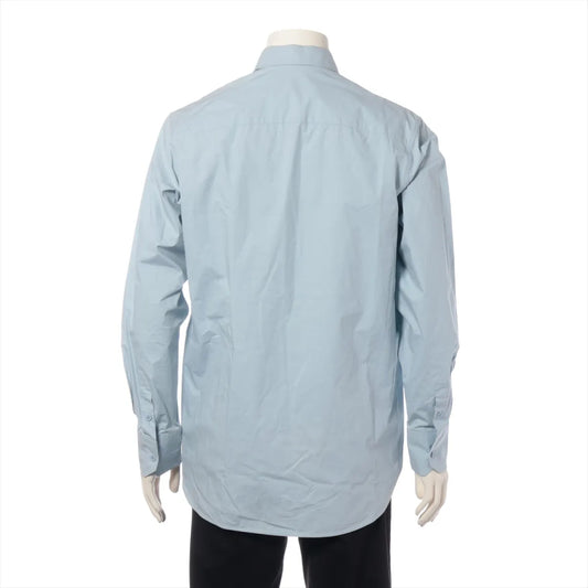 LOUIS VUITTON 20SS Brand Button Cotton Shirt, XS, Light Blue, RM201