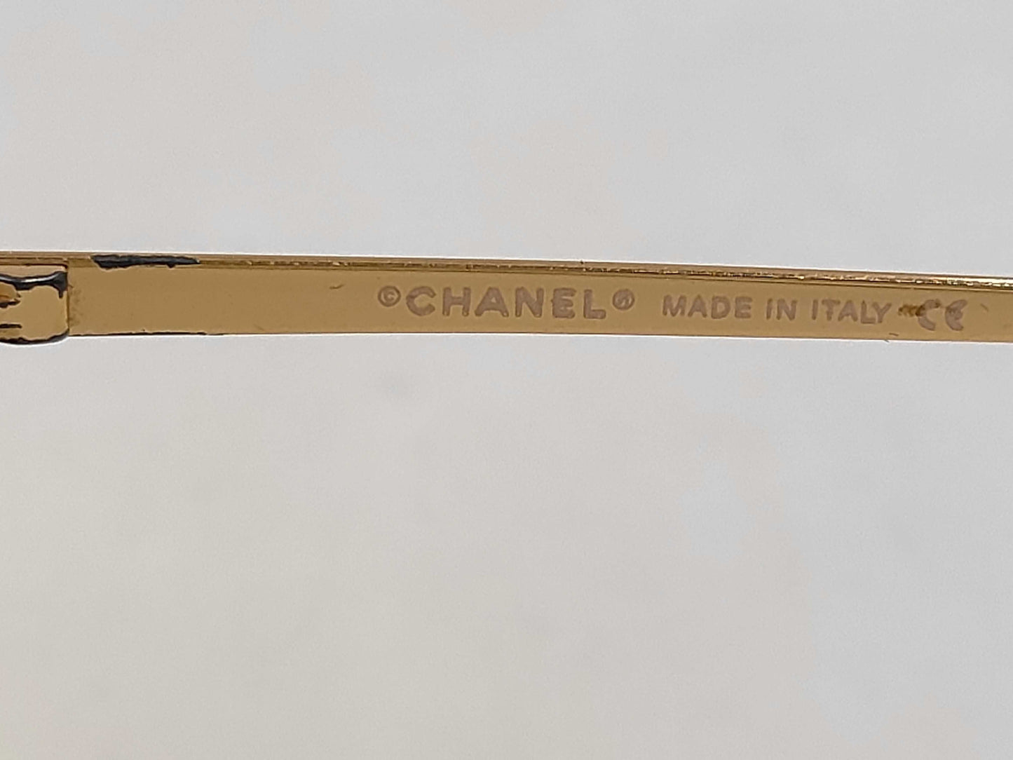 CHANEL Coco Mark Sunglasses with Rhinestones, Gold and Brown. Sunglasses and Glasses