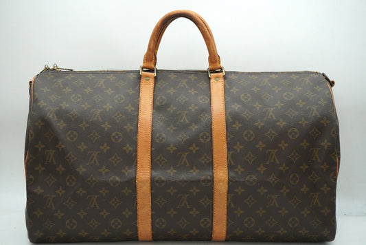 LOUIS VUITTON Monogram Keepall Bandouliere 55 M41414 Shoulder Strap Boston Bag
