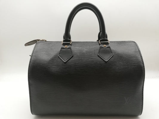 LOUIS VUITTON Epi Speedy 30 M59022 Noir Handbag