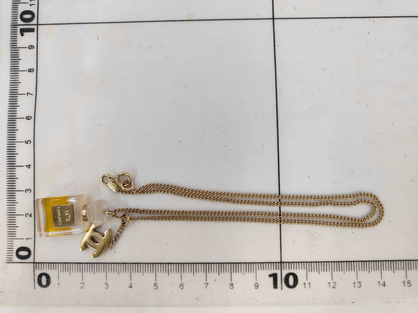 CHANEL Chanel Necklace Coco Mark 05P Perfume Bottle Motif Necklace