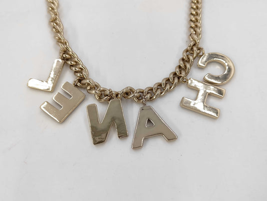 CHANEL Necklace Logo B22A Necklace