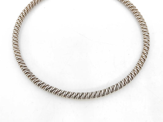 HERMES Twist Choker Necklace 925 39cm Necklace