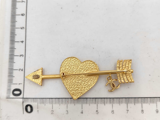 CHANEL CHANEL Brooch Arrow Heart Brooch
