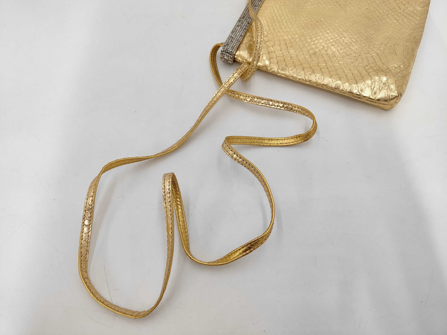 FENDI FNEDI Python Rhinestone Shoulder Bag Bag