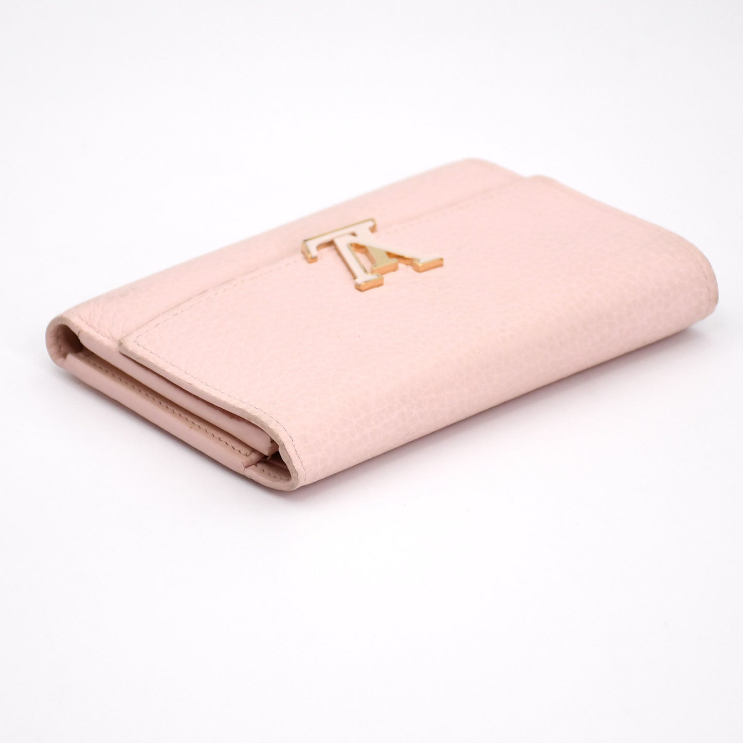 LOUIS VUITTON Taurillon Capucines Compact Wallet M82361 Jasmine Pink RFID Ready, Box and Dust Bag Included