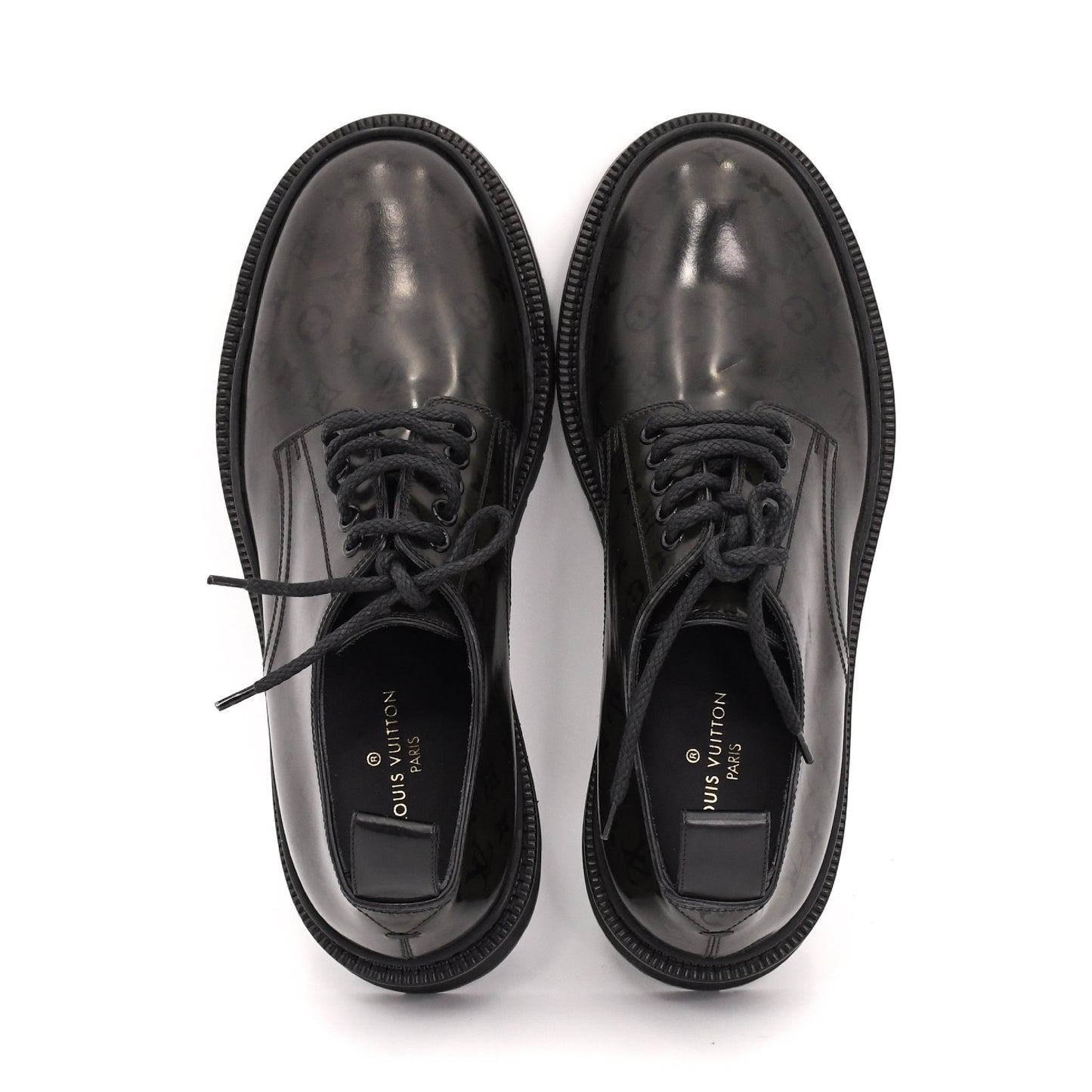 LOUIS VUITTON ST1107 Size 5 Leather Business Shoes