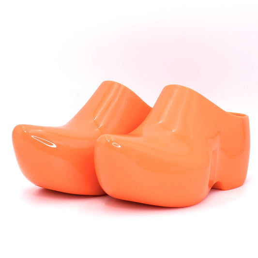 BALENCIAGA Techno Clog Rubber Mule, Size 41, Men's, Orange, Unused, Box and Dust Bag Included.