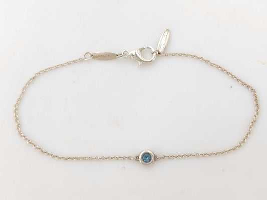 Tiffany & Co. Tiffany By the Yard Aquamarine 925 Bracelet/Bangle
