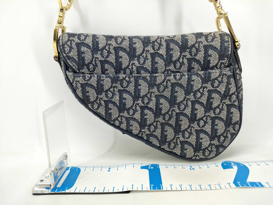 Dior Trotter Saddle Navy Handbag
