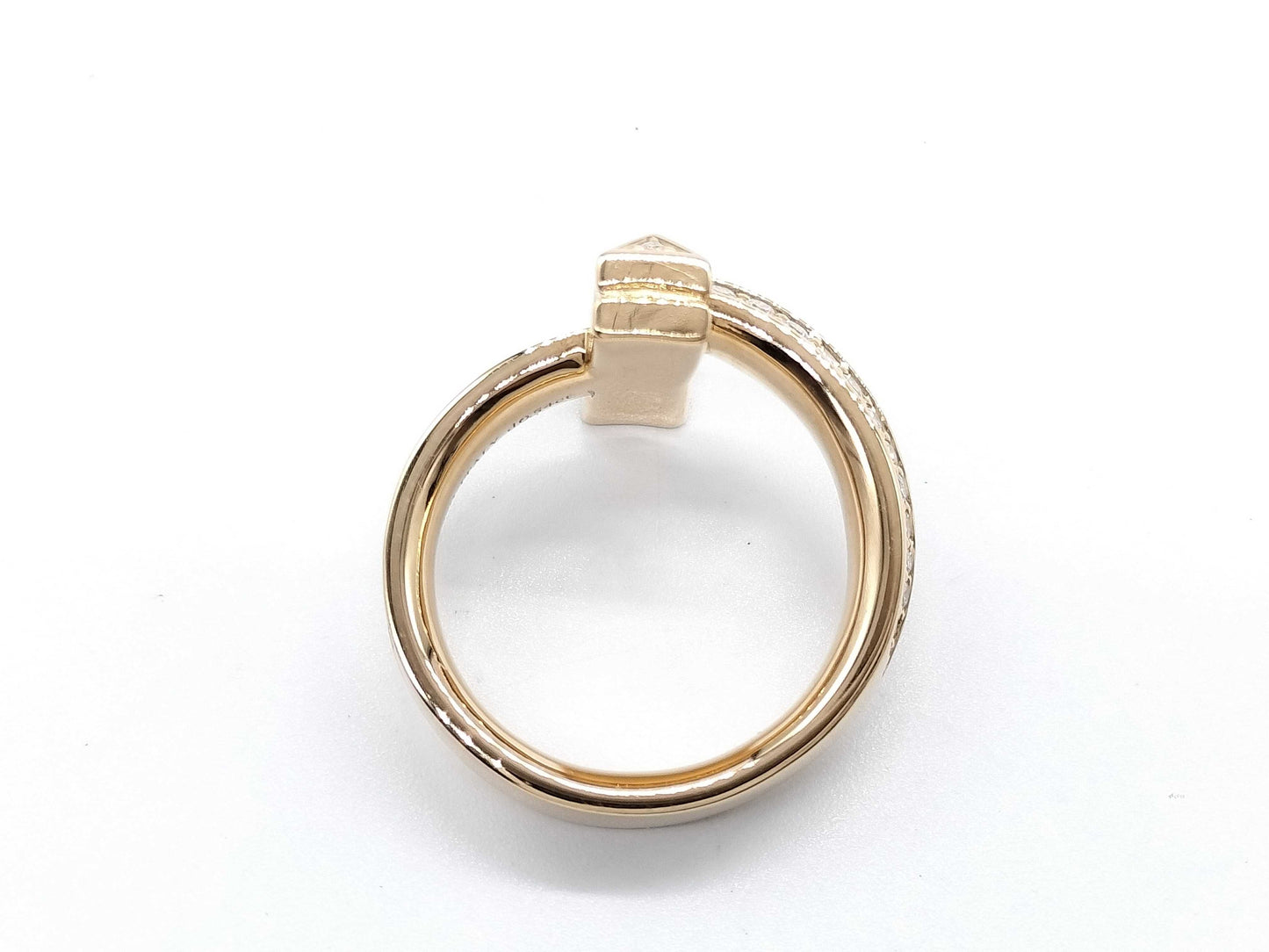 Tiffany & Co. T-One D0.54ct PG Au750 10.0g Ring