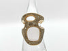 HERMES Pierre Hardy Quartz Diamond #53 RG Au750 17.7g Ring