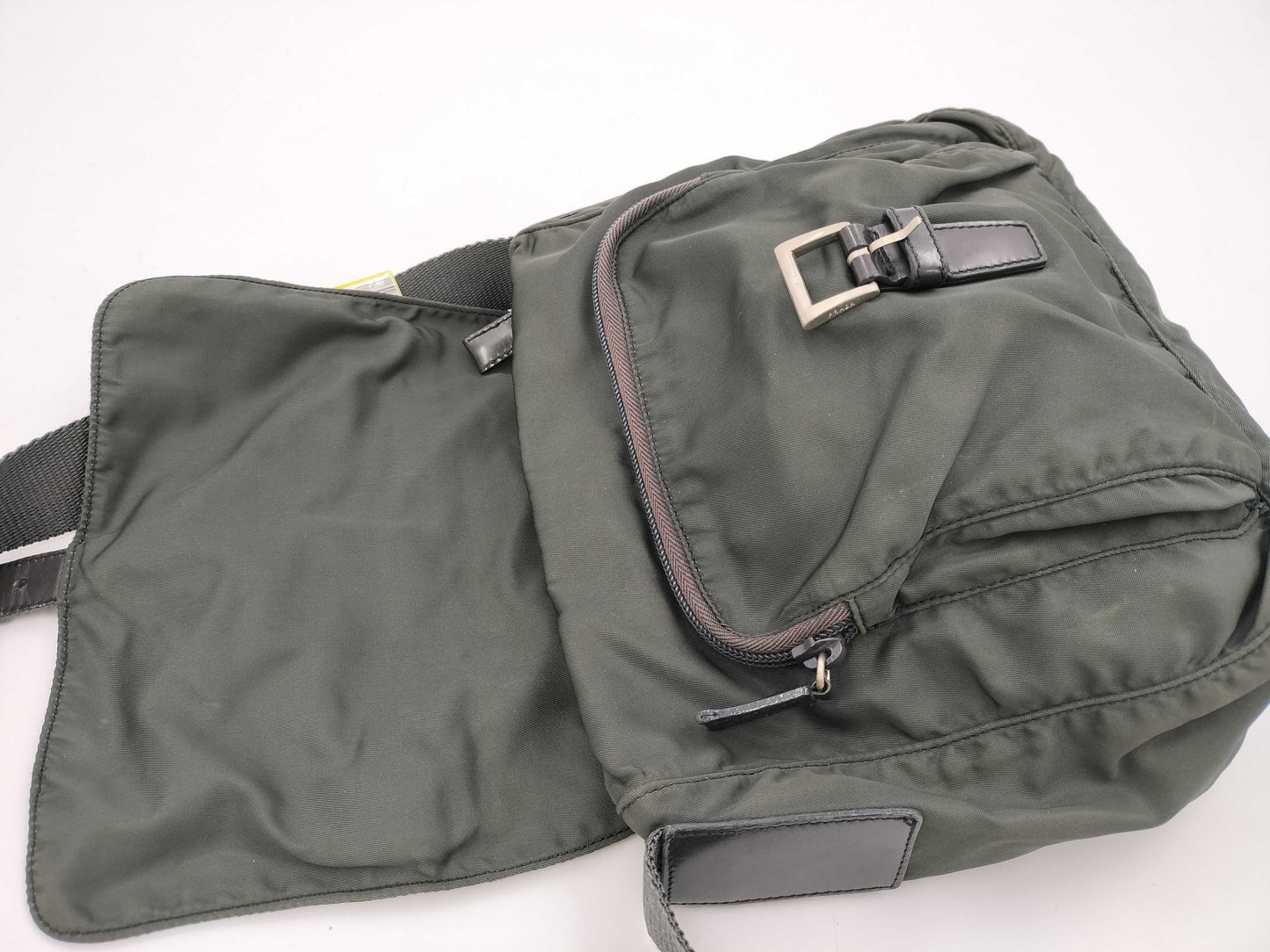 PRADA Nylon Khaki Nylon Shoulder Bag Shoulder Bag