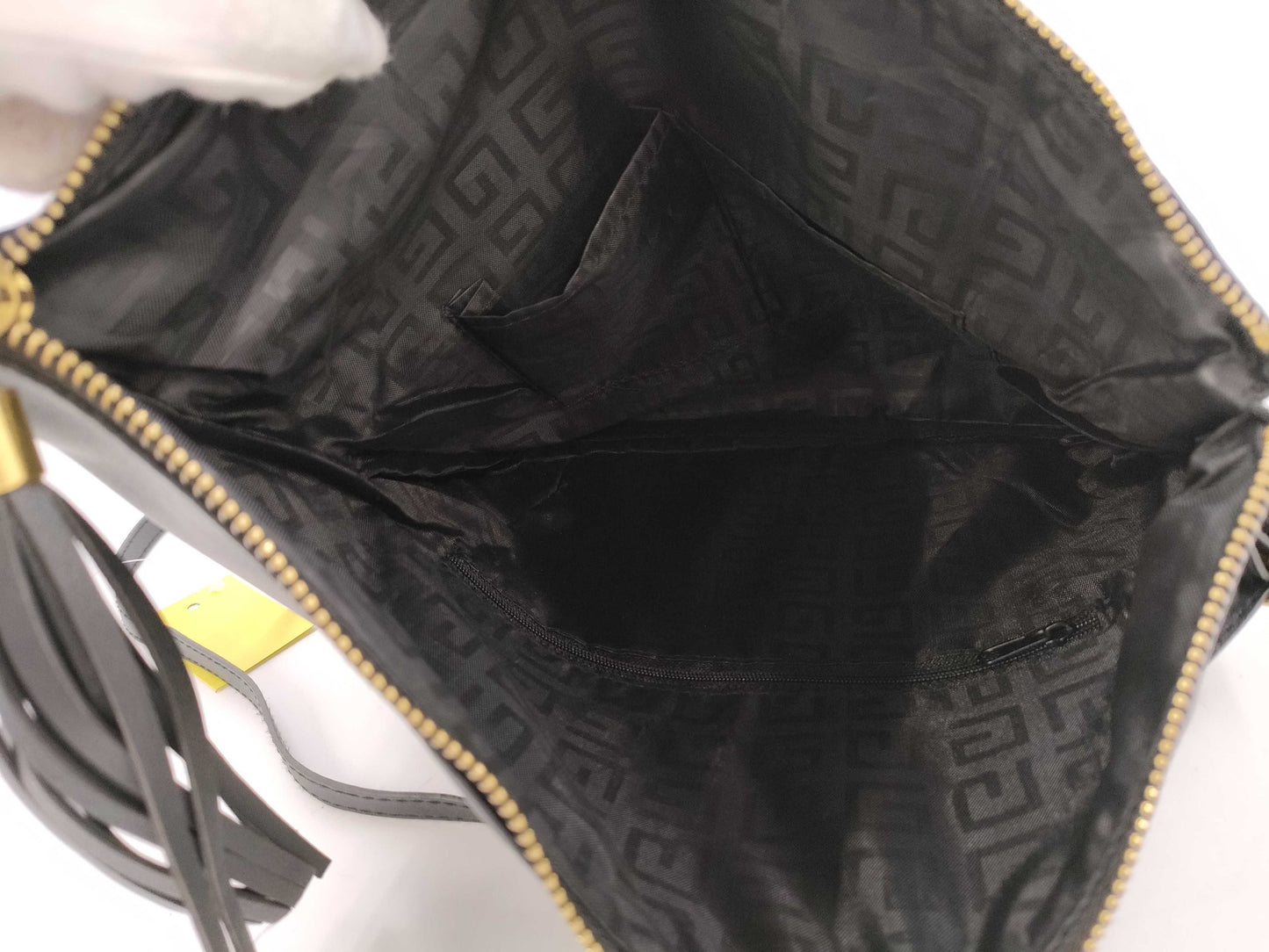 GIVENCHY Logo Shoulder Fringe Shoulder Bag