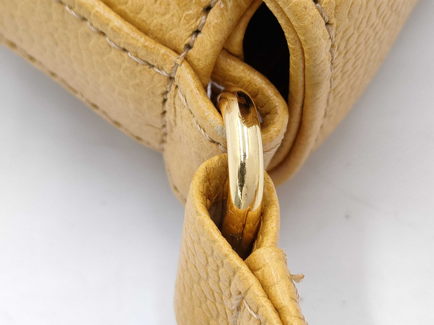 GIVENCHY Leather Shoulder Bag Yellow Shoulder Bag